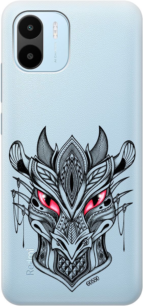 Силиконовый чехол на Xiaomi Redmi A1 с 3D принтом 