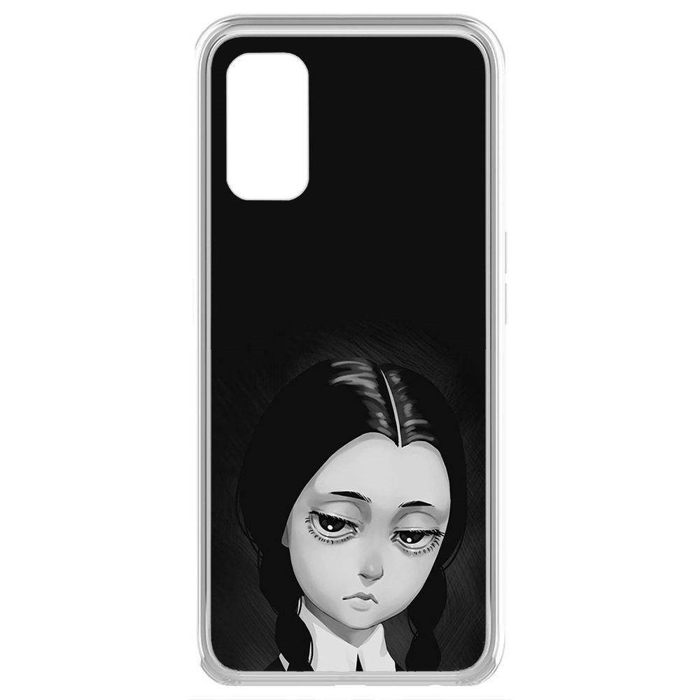 

Чехол-накладка Krutoff Clear Case Уэнсдей Аддамс - Рисованная Уэнсдей для Realme 7 Pro