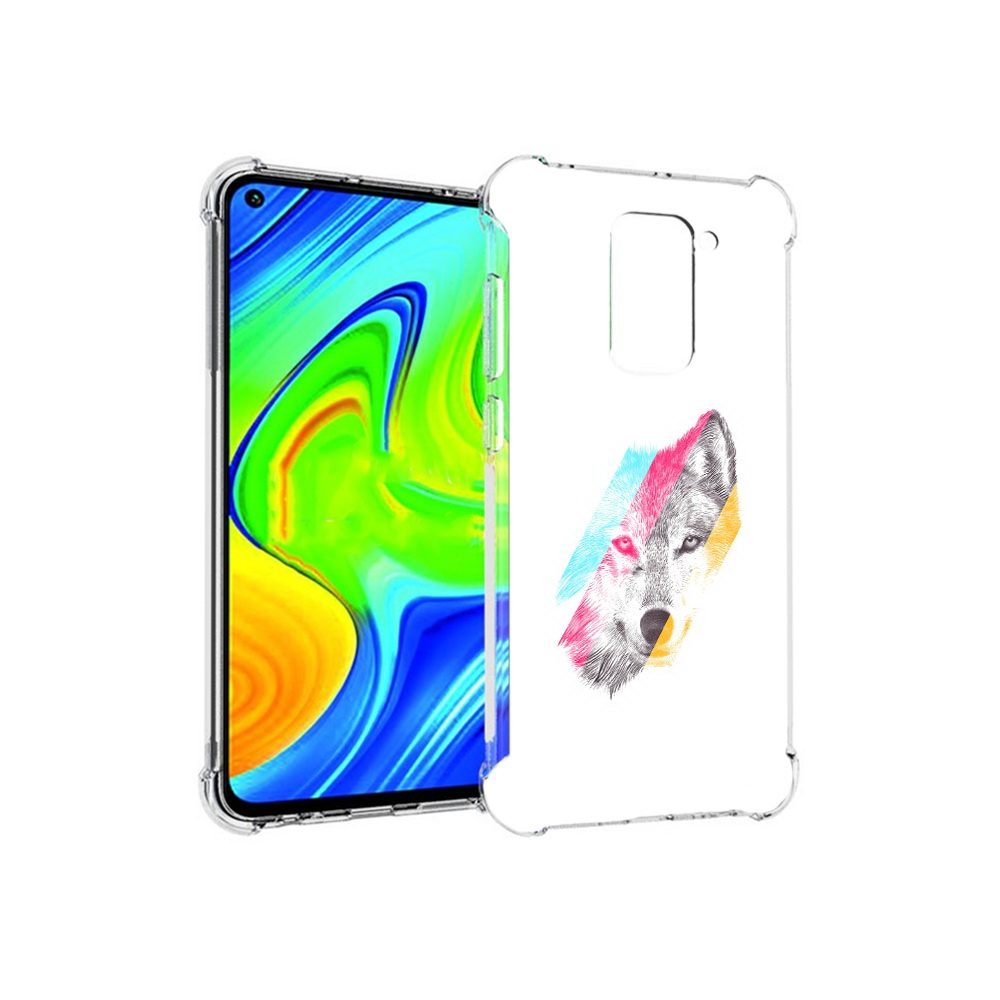 

Чехол MyPads Tocco для Xiaomi Redmi Note 9 волк градиент (PT150805.258.268), Прозрачный, Tocco