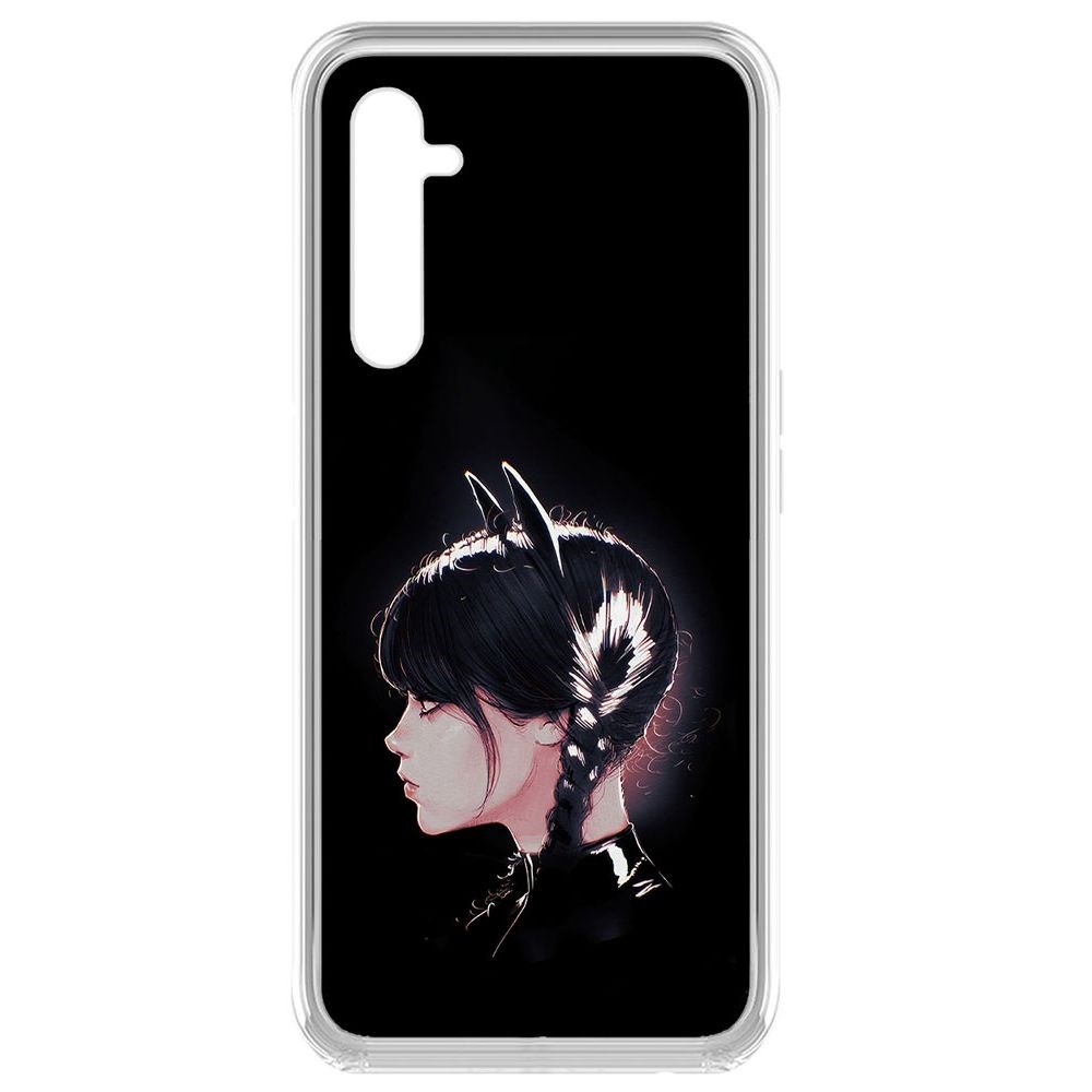 

Чехол-накладка Krutoff Clear Case Уэнсдей Аддамс - Кошка Уэнсдей для Realme 6 Pro