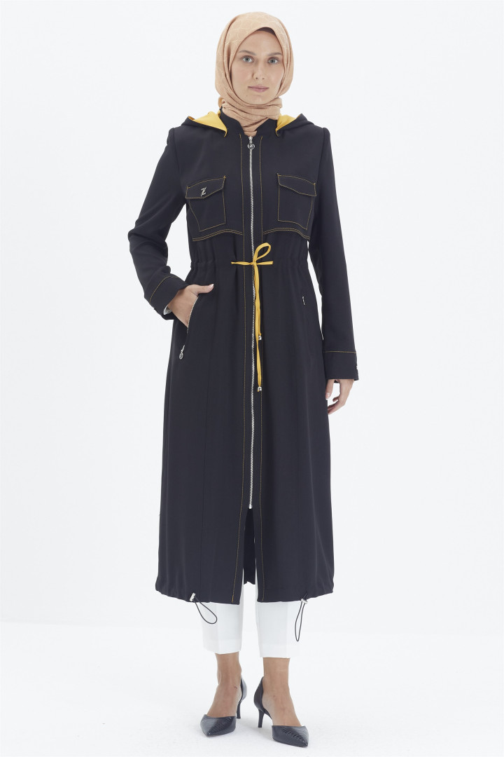 

Плащ мусульманский женский Zühre 3512 черный 44 RU (товары доставляются из-за рубежа), 3512