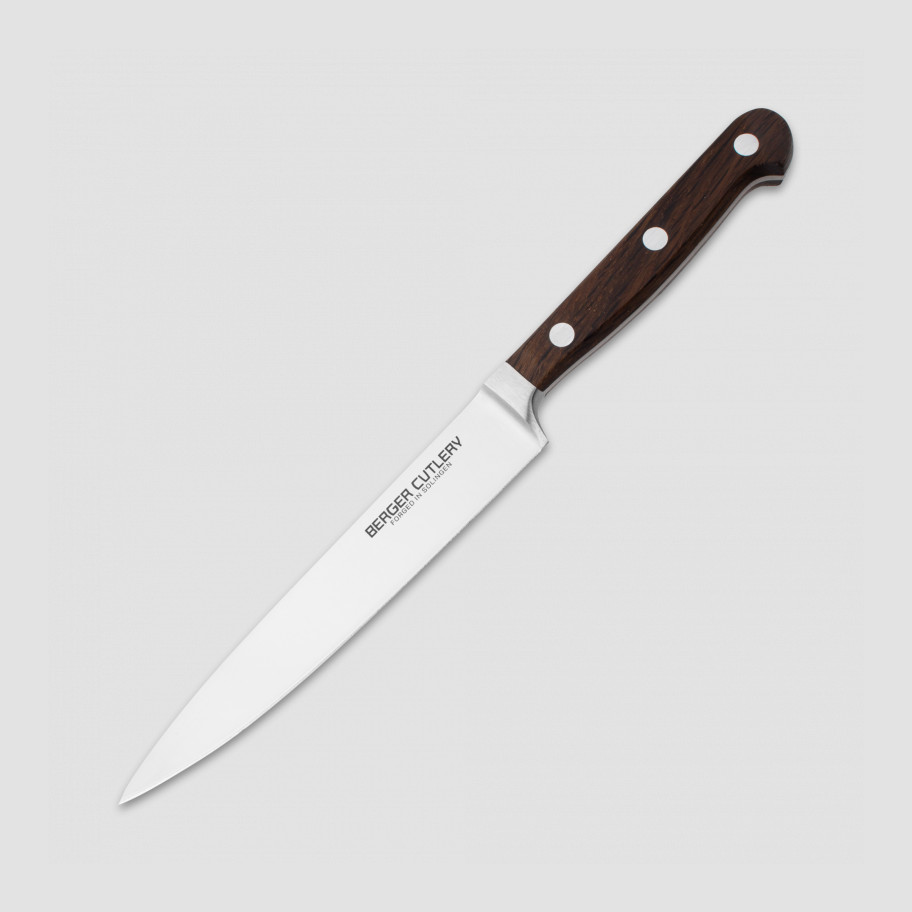 Нож для нарезки, BERGER CUTLERY, Classic Smoked Oak, 16 см, BC211216