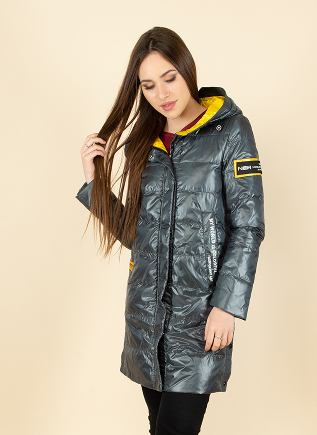 

Куртка женская Britt 53495 серая 46 RU, 53495