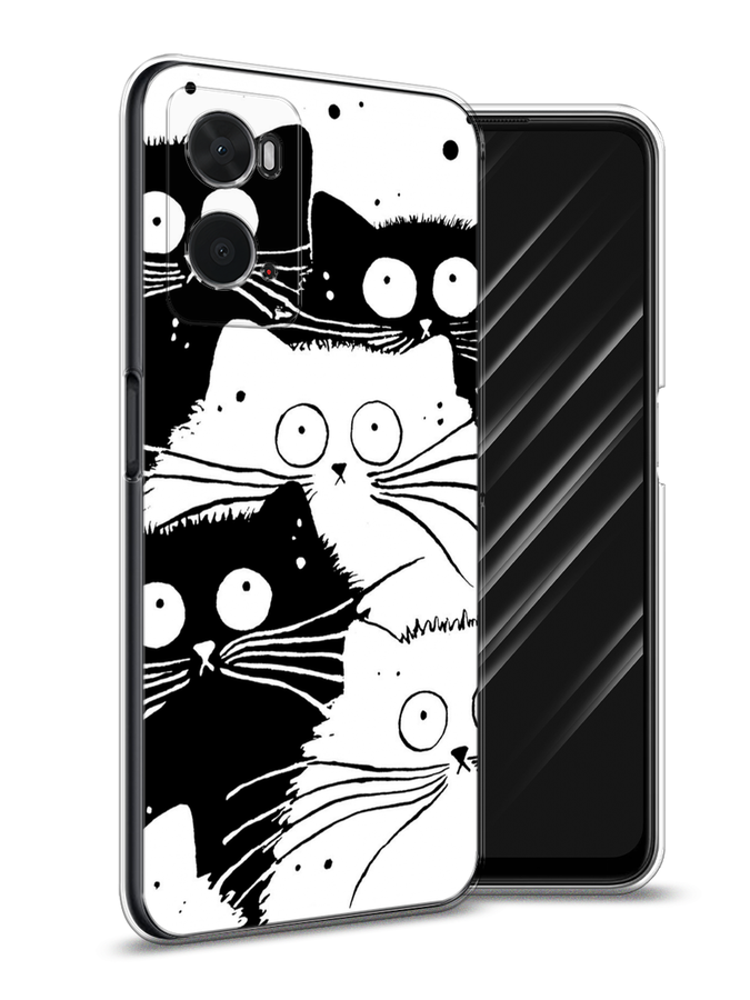 

Чехол Awog на Oppo A36 "Коты черно-белые", Разноцветный, 259950-2