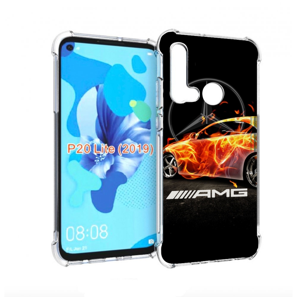 

Чехол бампер MyPads АМГ мужской для Huawei P20 Lite (2019), Прозрачный, Tocco
