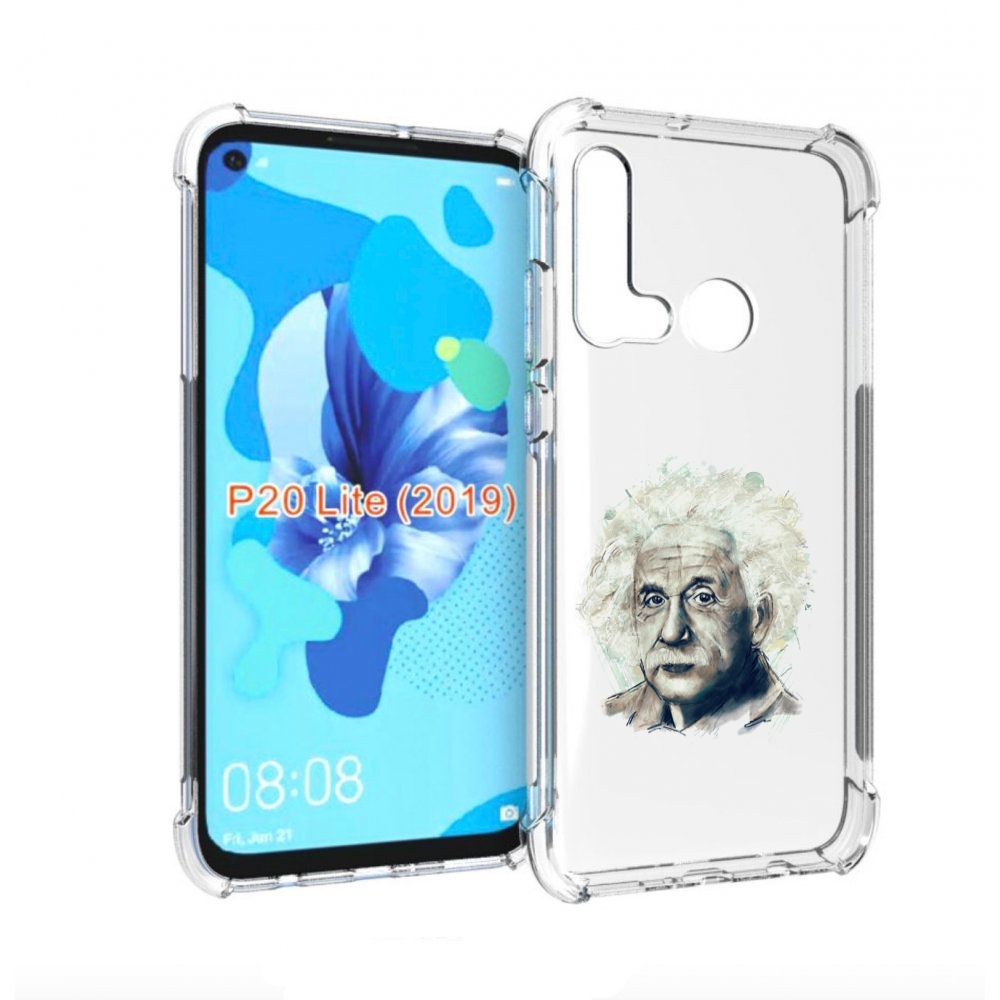 

Чехол бампер MyPads Альберт энштейн для Huawei P20 Lite (2019), Прозрачный, Tocco