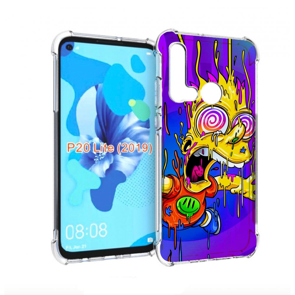 

Чехол бампер MyPads Барт-арт-стрит для Huawei P20 Lite (2019), Прозрачный, Tocco