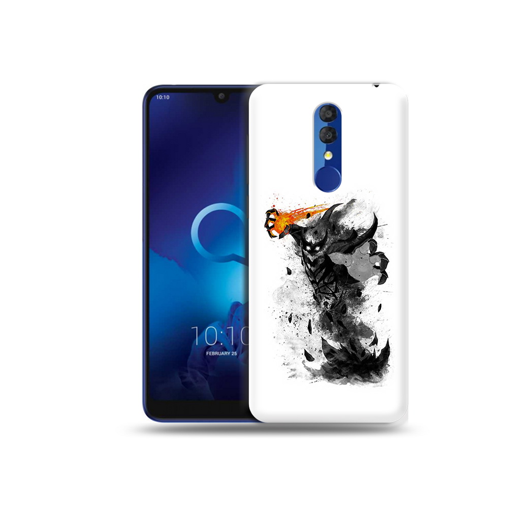 Чехол MyPads Tocco для Alcatel 3L 5039D (2019) nevermore черно белый (PT227139.667.21)