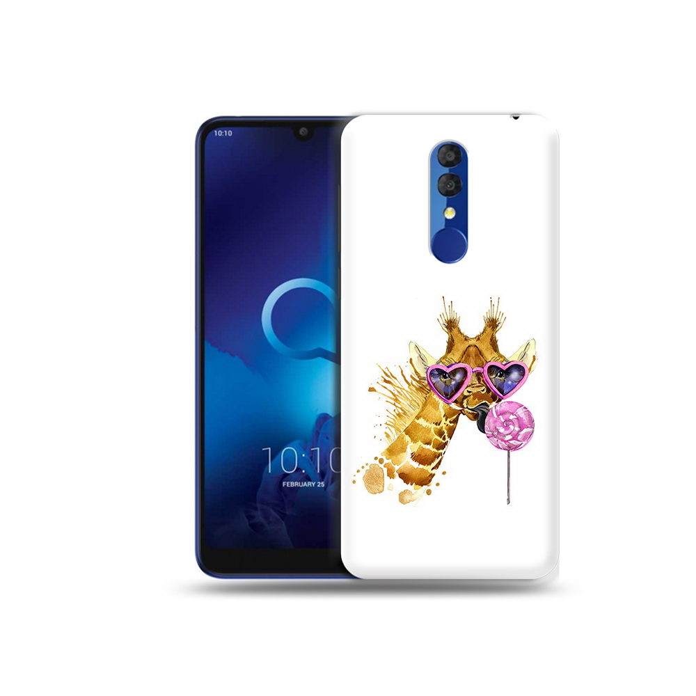 

Чехол MyPads Tocco для Alcatel 3L 5039D (2019) акварельный жираф (PT227139.667.217), Прозрачный, Tocco