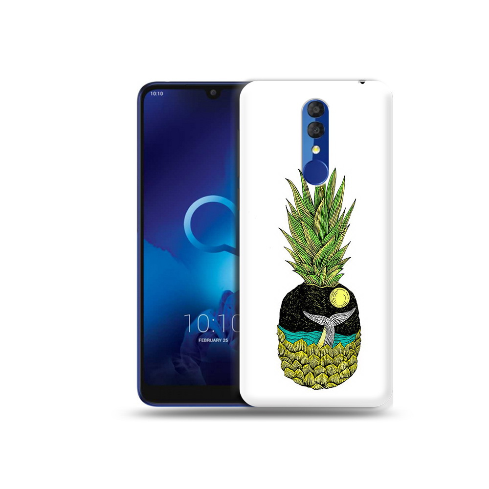 

Чехол MyPads Tocco для Alcatel 3L 5039D (2019) ананас с китом (PT227139.667.220), Прозрачный, Tocco