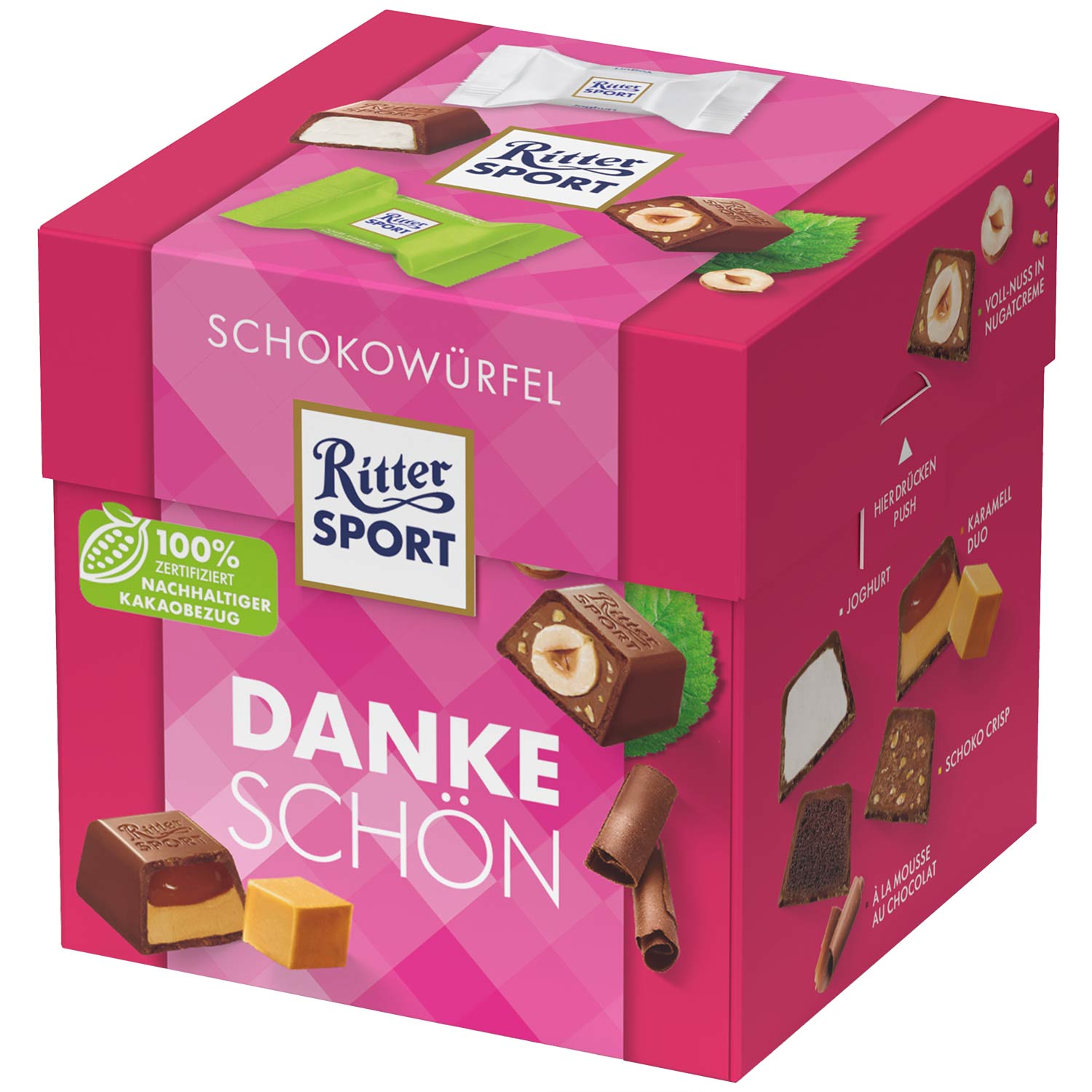 Конфеты Ritter Sport Choco Box Danke Schon, 176 г