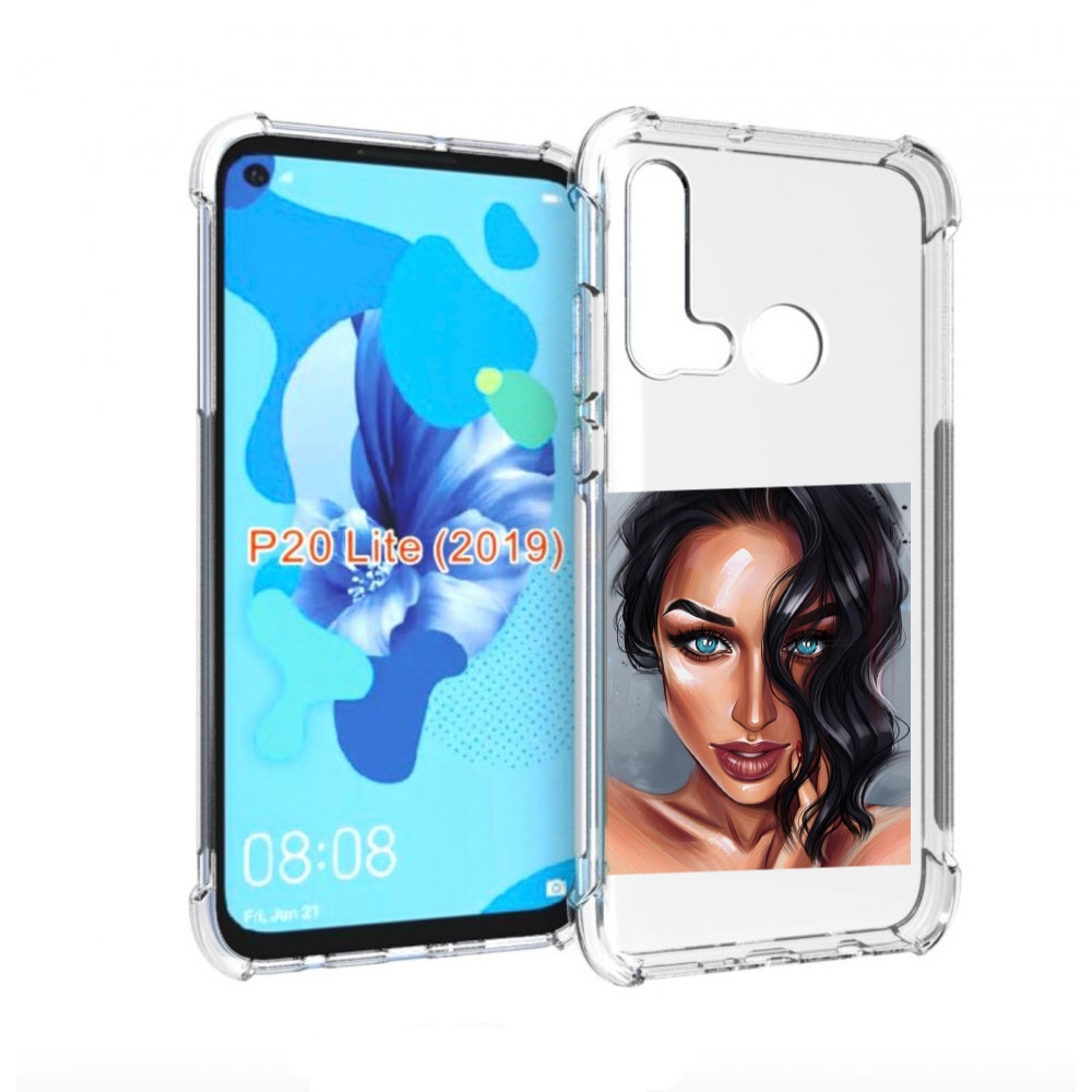 

Чехол бампер MyPads Брюнетка для Huawei P20 Lite (2019), Прозрачный, Tocco
