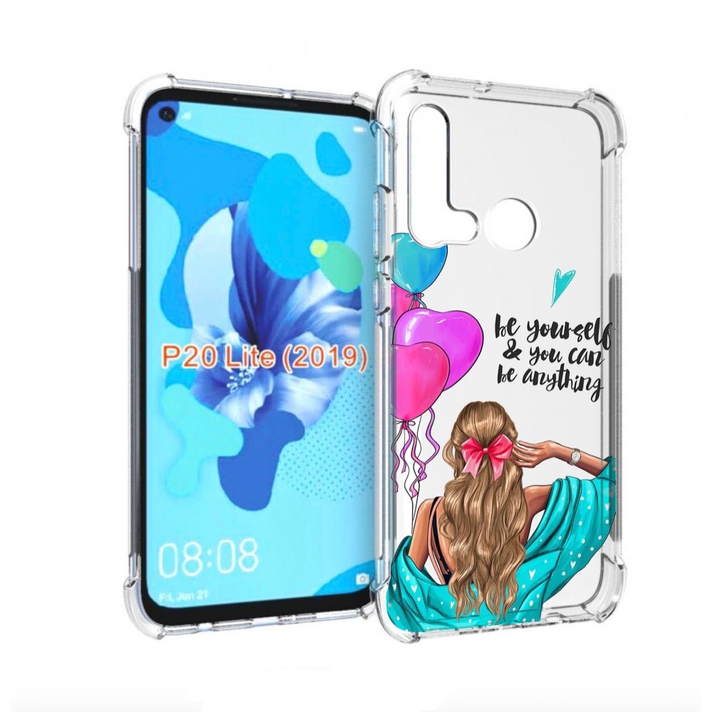 

Чехол бампер MyPads Будь-собой для Huawei P20 Lite (2019), Прозрачный, Tocco