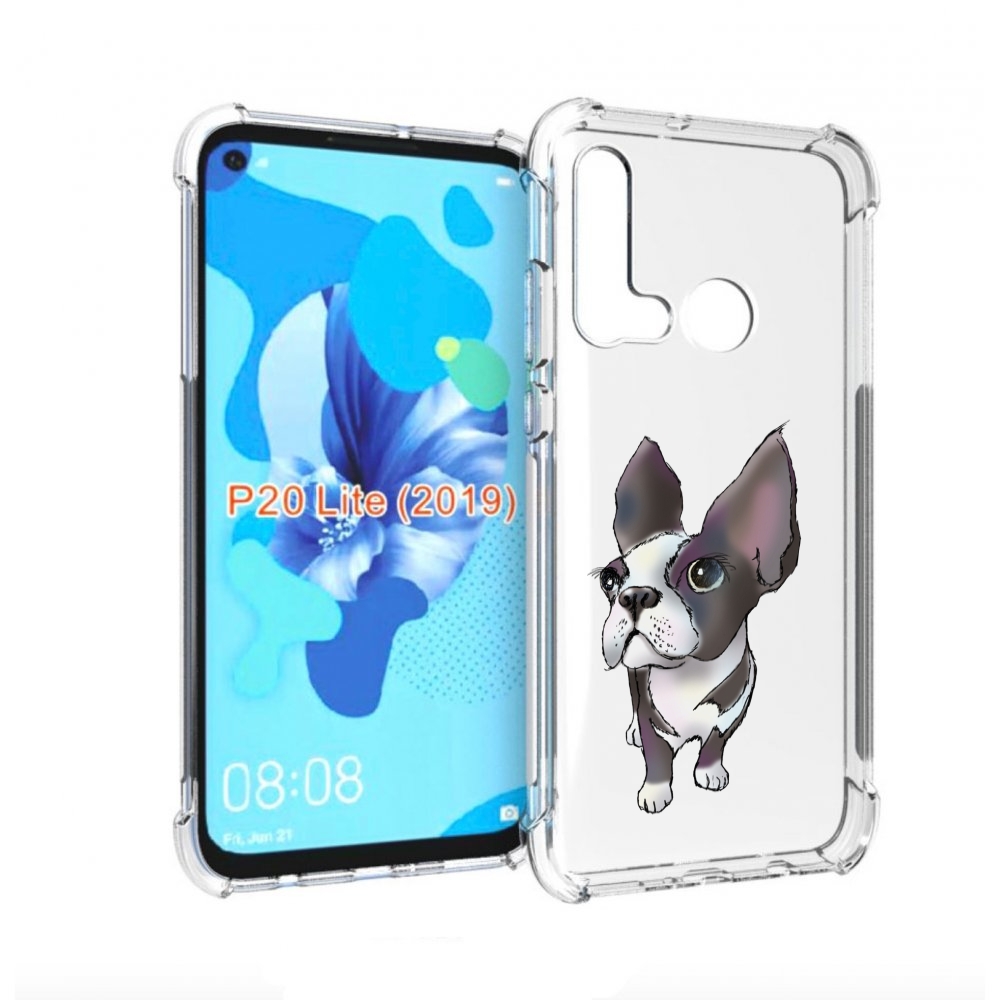 

Чехол бампер MyPads Бульдожка для Huawei P20 Lite (2019), Прозрачный, Tocco