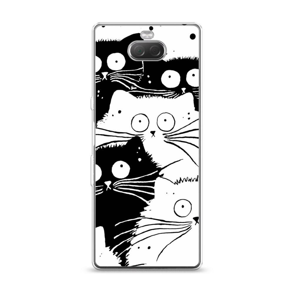 

Чехол Awog на Sony Xperia 10/XA3 "Коты черно-белые", Разноцветный, 54050-2
