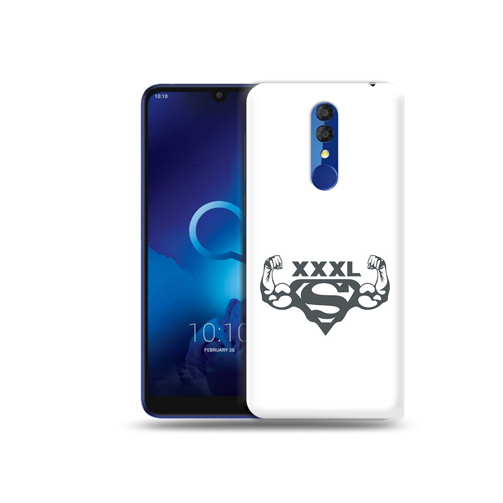 

Чехол MyPads Tocco для Alcatel 3L 5039D (2019) бодибилдинг супермен (PT227139.667.237), Прозрачный, Tocco