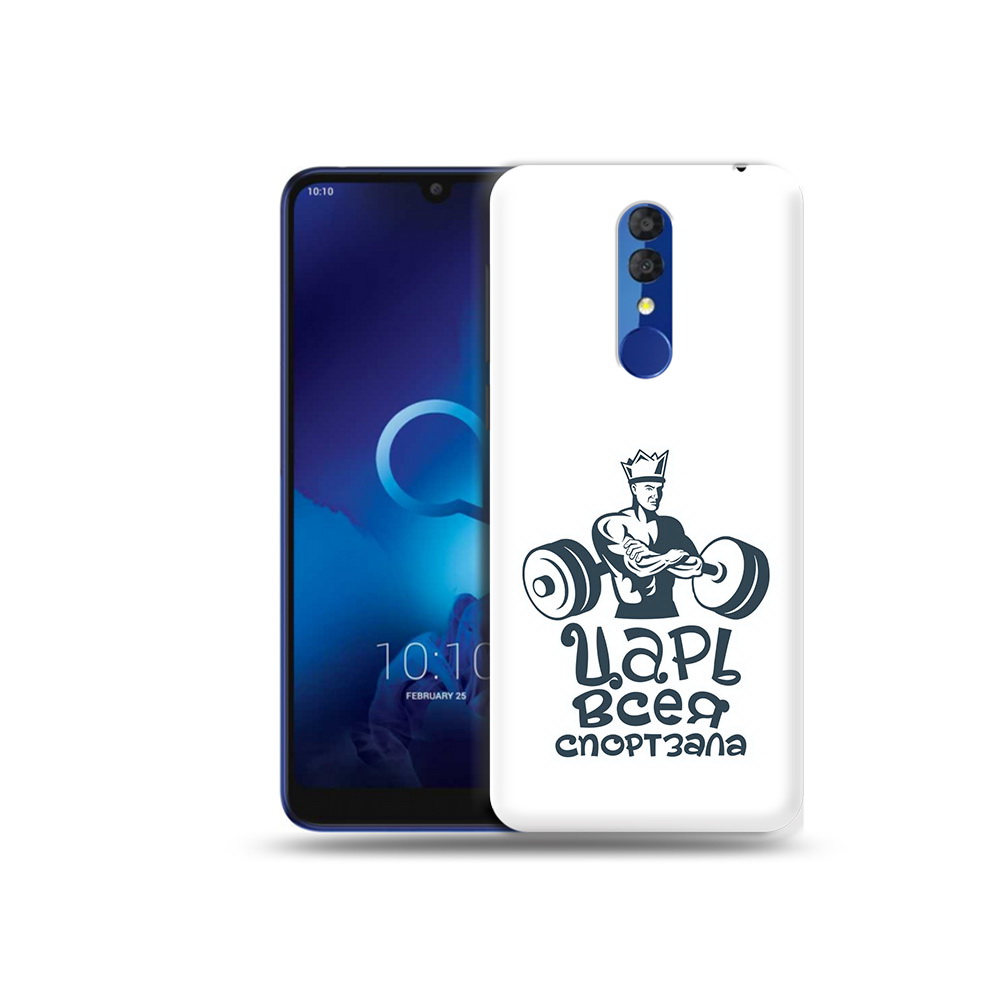 

Чехол MyPads Tocco для Alcatel 3L 5039D (2019) бодибилдинг царь спортзала, Прозрачный, Tocco