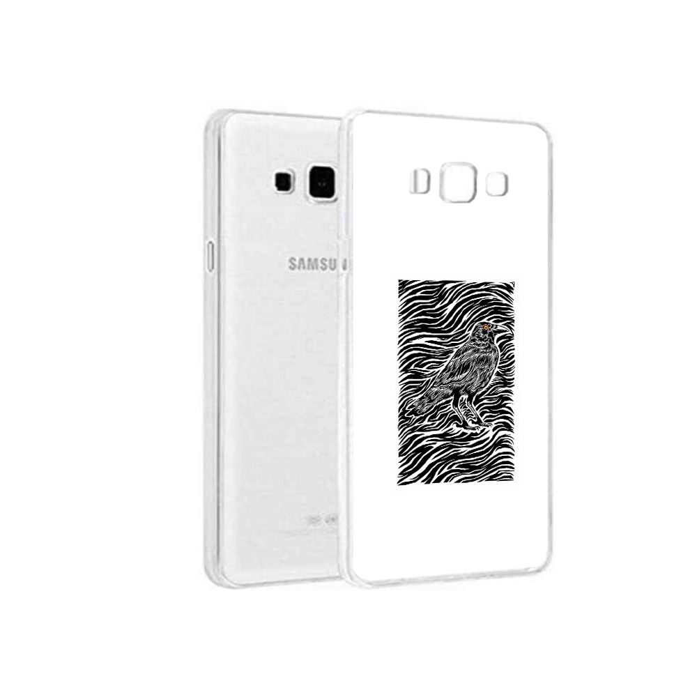 

Чехол MyPads Tocco для Samsung Galaxy A5 (2015) ворон в абстракции, Прозрачный, Tocco