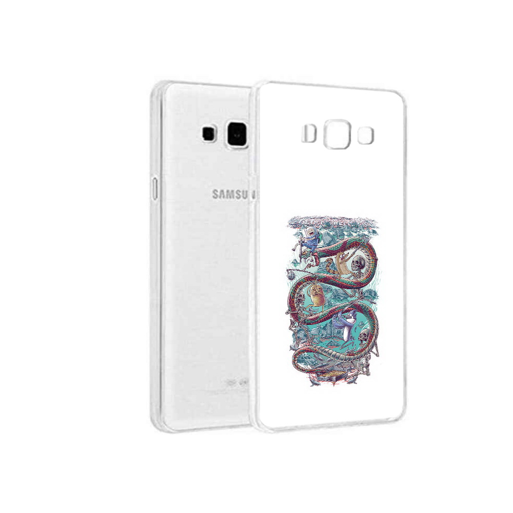 

Чехол MyPads Tocco для Samsung Galaxy A5 (2015) время приключений страшилка, Прозрачный, Tocco