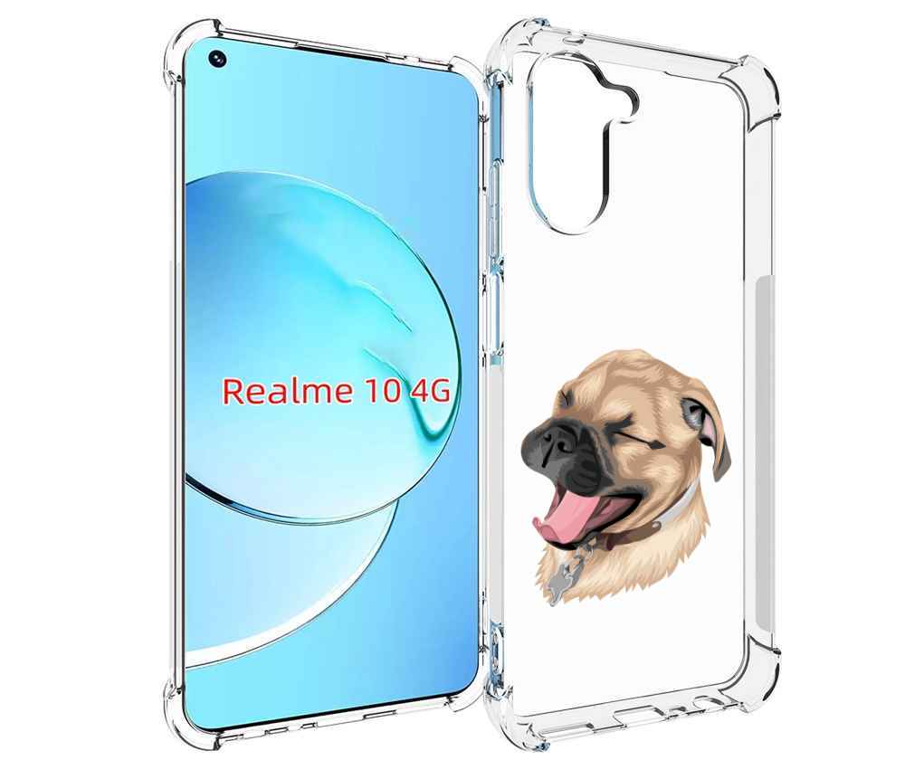 

Чехол MyPads очень-довольная-собака для Realme 10, Прозрачный, Tocco