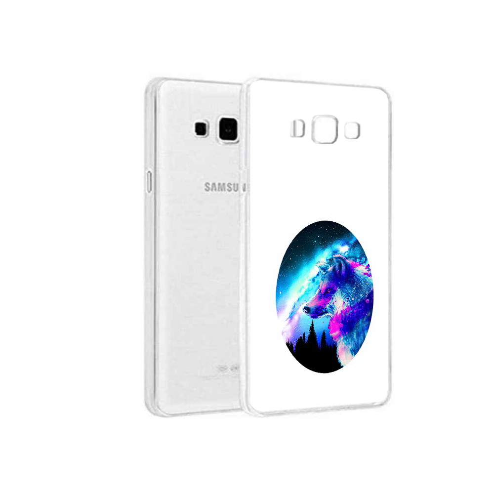 

Чехол MyPads Tocco для Samsung Galaxy A5 (2015) голубой волк, Прозрачный, Tocco