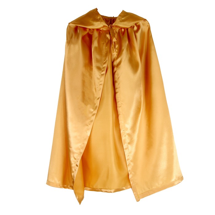 Страна Карнавалия Карнавальный плащ детский,атлас,цвет золотой длина 85см костюм батик золотой рыбки с ком детский 34 134 см