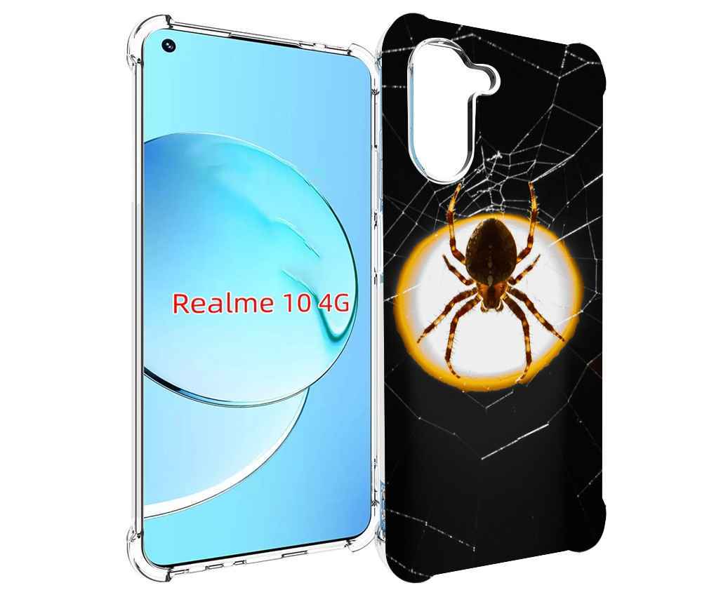 

Чехол MyPads паук-с-паутинкой для Realme 10, Прозрачный, Tocco