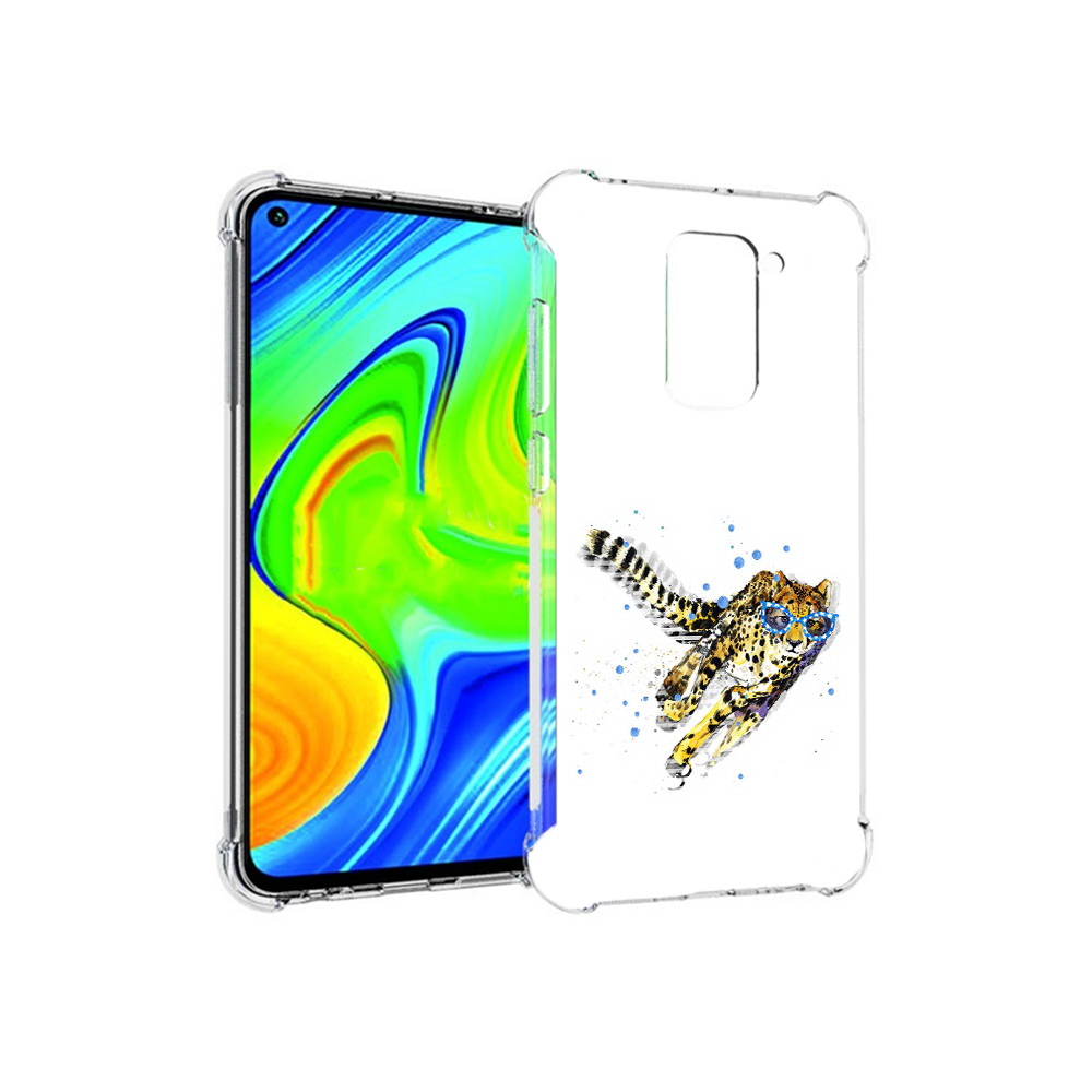 

Чехол MyPads Tocco для Xiaomi Redmi Note 9 гепард в очках (PT150805.258.287), Прозрачный, Tocco