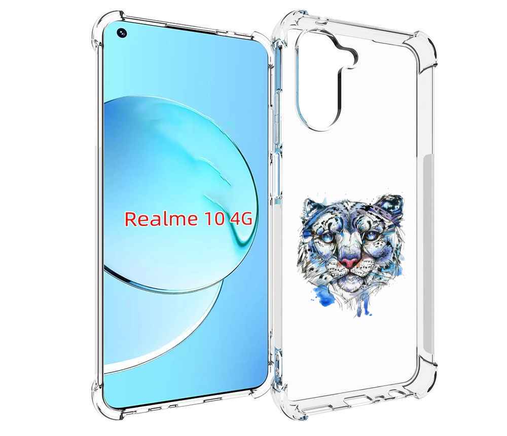 

Чехол MyPads водяной тигр для Realme 10, Прозрачный, Tocco
