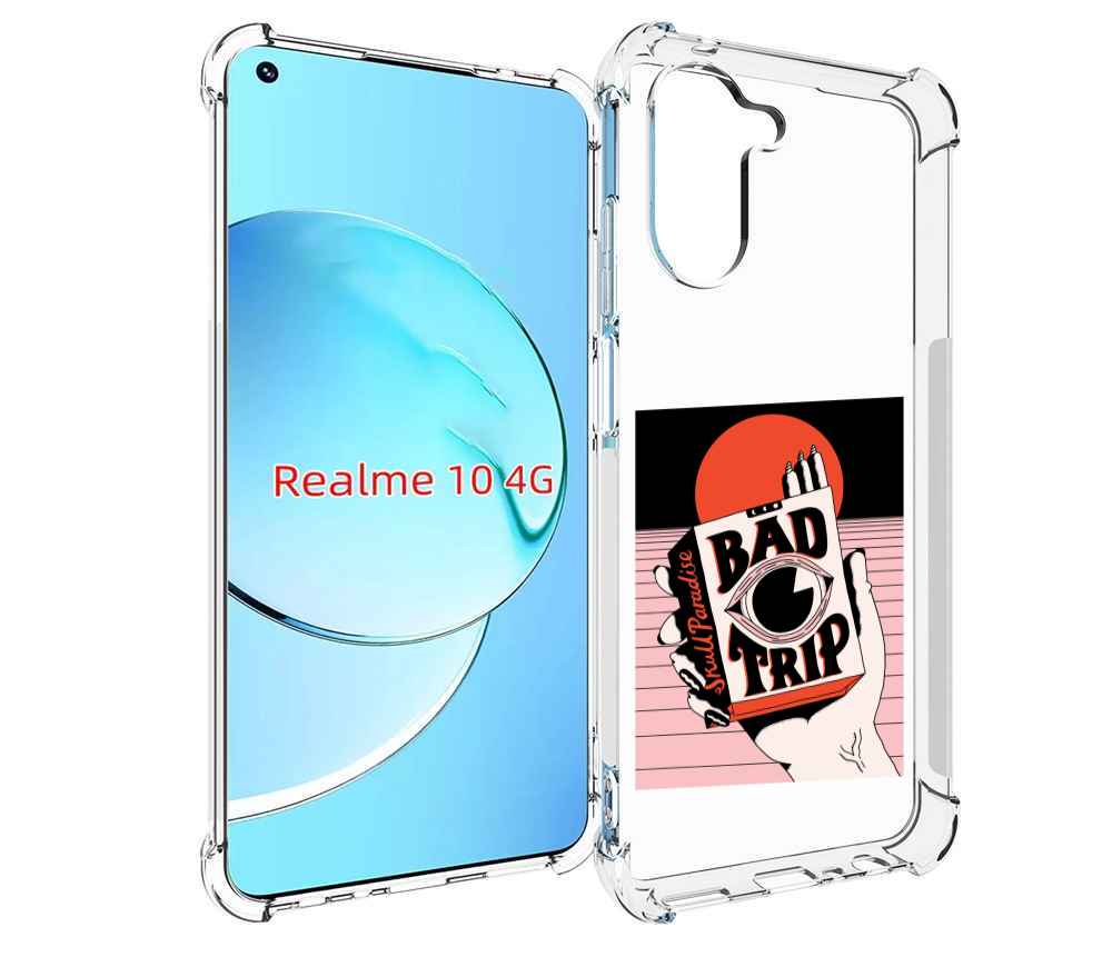 

Чехол MyPads плохая пачка для Realme 10, Прозрачный, Tocco