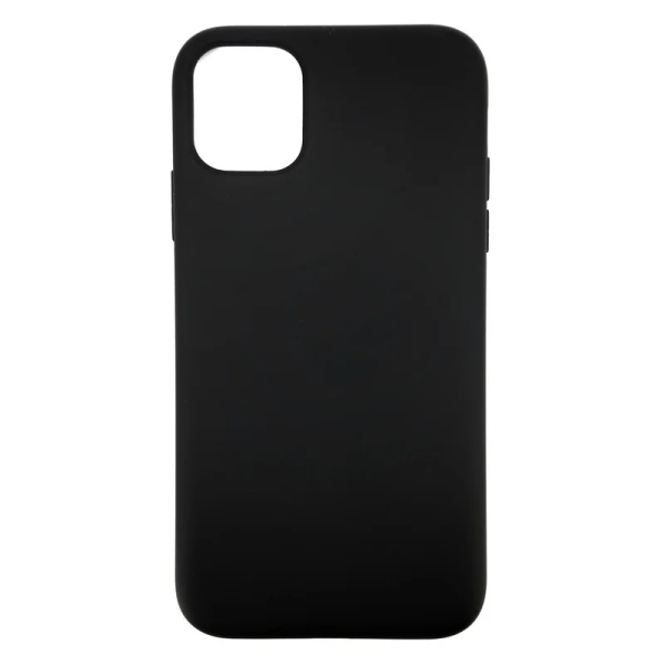 

Силиконовый чехол с микрофиброй Borasco для iPhone 13 Черный, iPhone 13