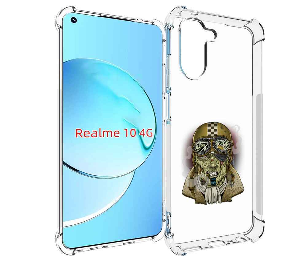 

Чехол MyPads военный зомби для Realme 10, Прозрачный, Tocco