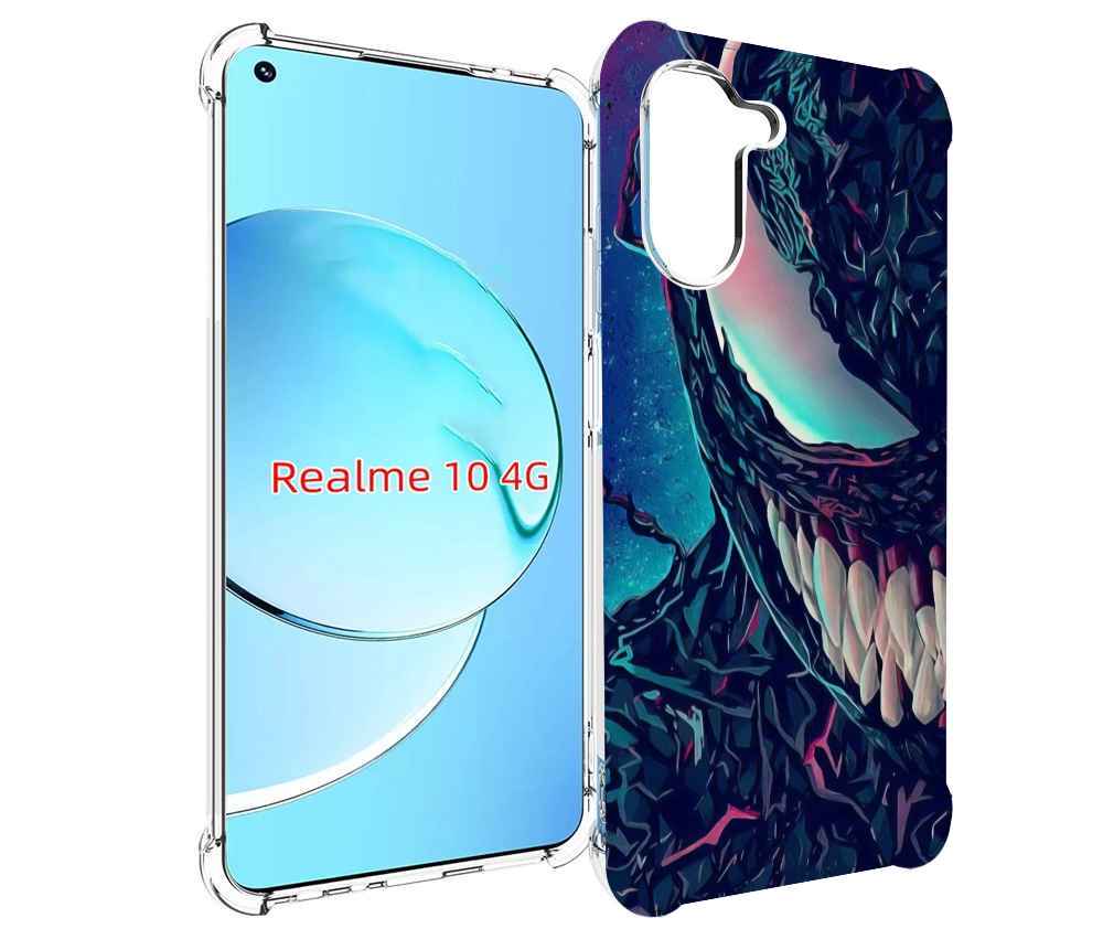 

Чехол MyPads полу веном для Realme 10, Прозрачный, Tocco