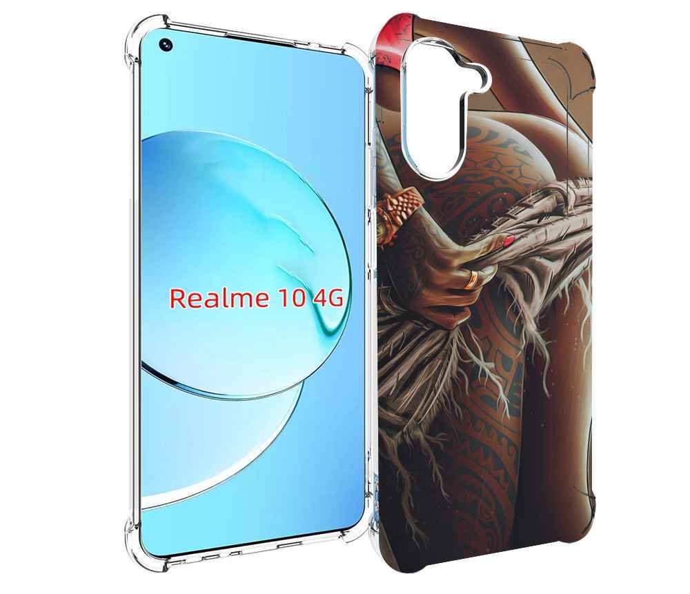 

Чехол MyPads полуголая девушка фотография женский для Realme 10, Прозрачный, Tocco