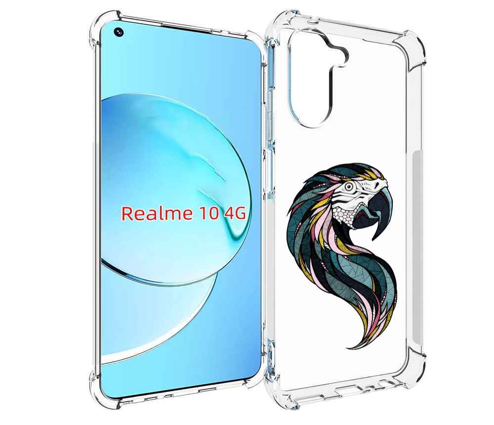 

Чехол MyPads полупопугай для Realme 10, Прозрачный, Tocco