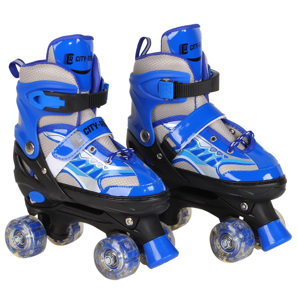 

Роликовые коньки раздвижные City-ride квады, PVC колеса, светятся JB0206032 р.M