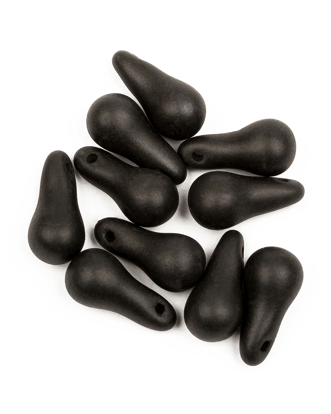 

Чешские бусины Czech Beads Bulb Beads, 5х10 мм, Alabaster Metallic Black 10 шт, Разноцветный, Bulb Beads