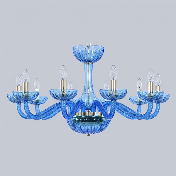 

Подвесная люстра Ivele Crystal 1311/10/300 G Aq/Aquamarine/M-1H Bohemia Ivele Crystal