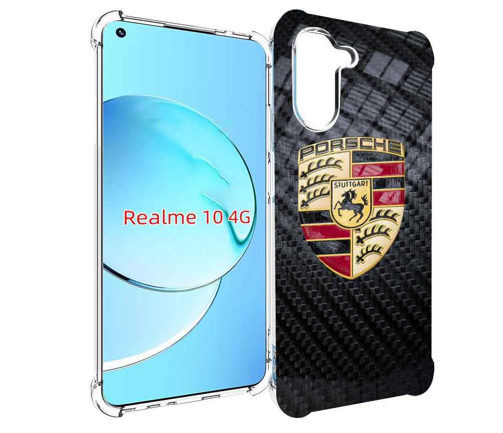 

Чехол Mypads Porsche 3 Мужской Для Realme 10, Прозрачный, Tocco