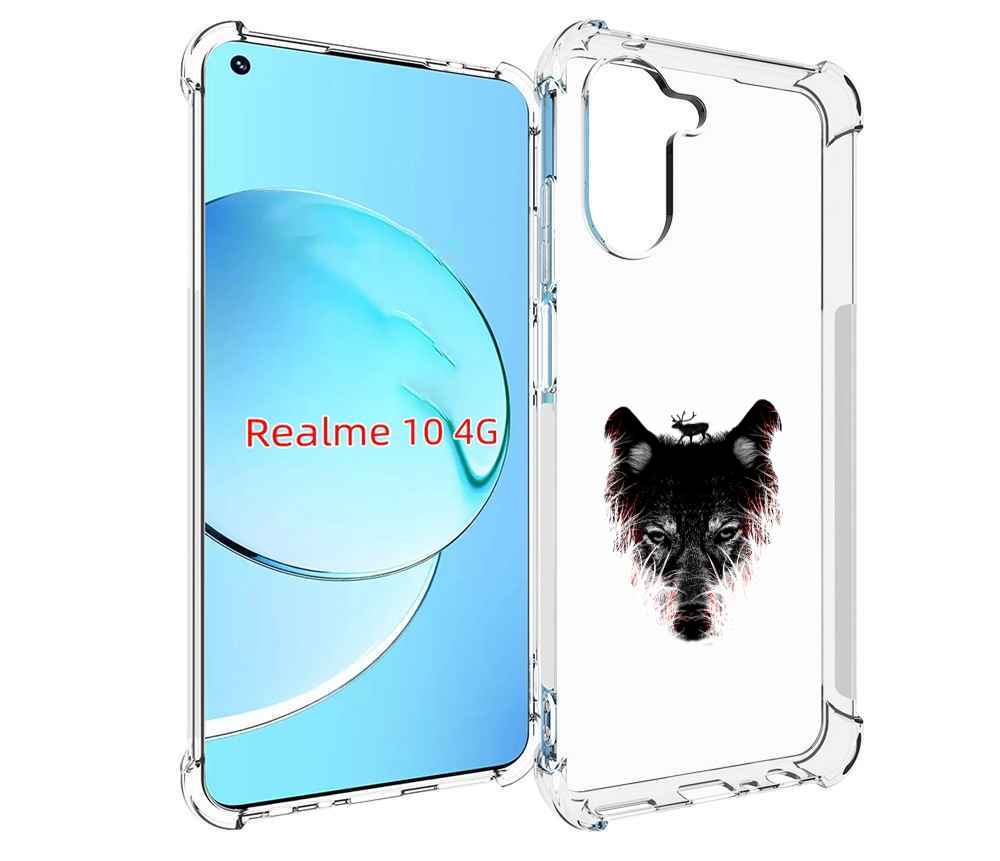 

Чехол MyPads волк в траве для Realme 10, Прозрачный, Tocco