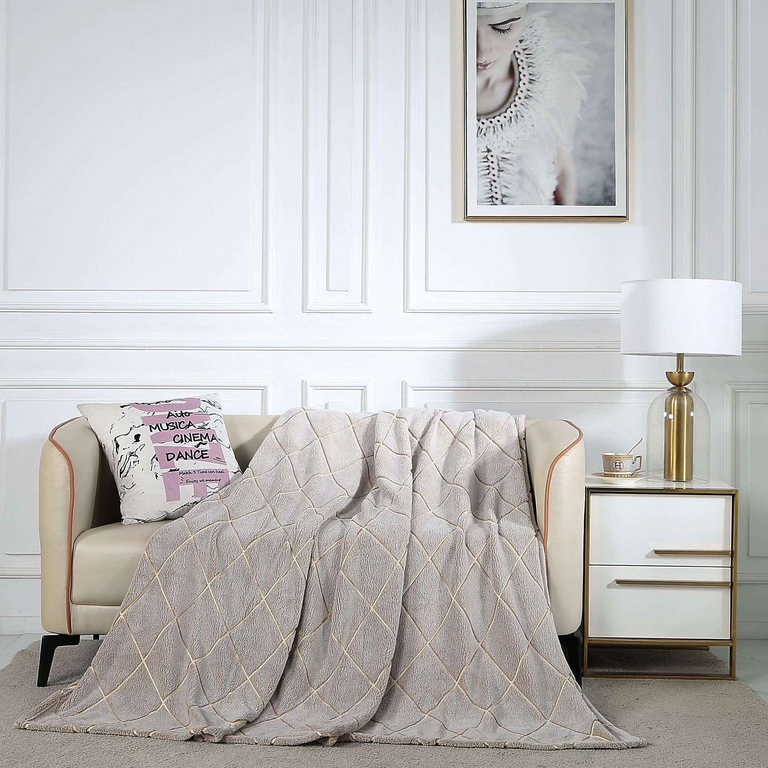 

Плед полуторный 180х200 Cleo Home Bamboo Collection на кровать и диван, Bamboo Collection