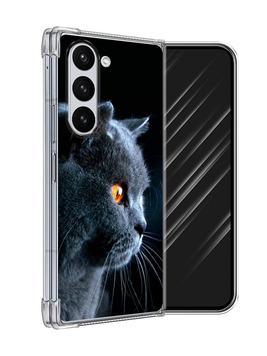 

Чехол Awog на Samsung Galaxy Z Fold 6 "Благородный кот британец", Черный;серый;оранжевый, 2109850-1