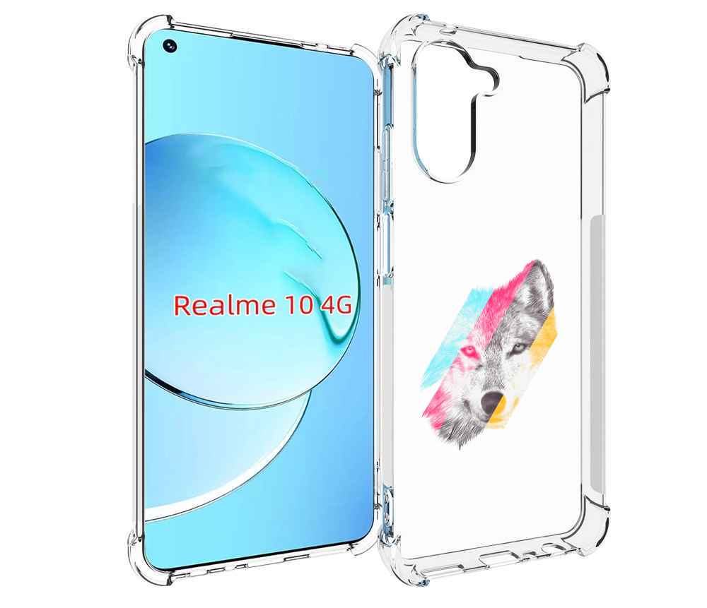 

Чехол MyPads волк градиент для Realme 10, Прозрачный, Tocco