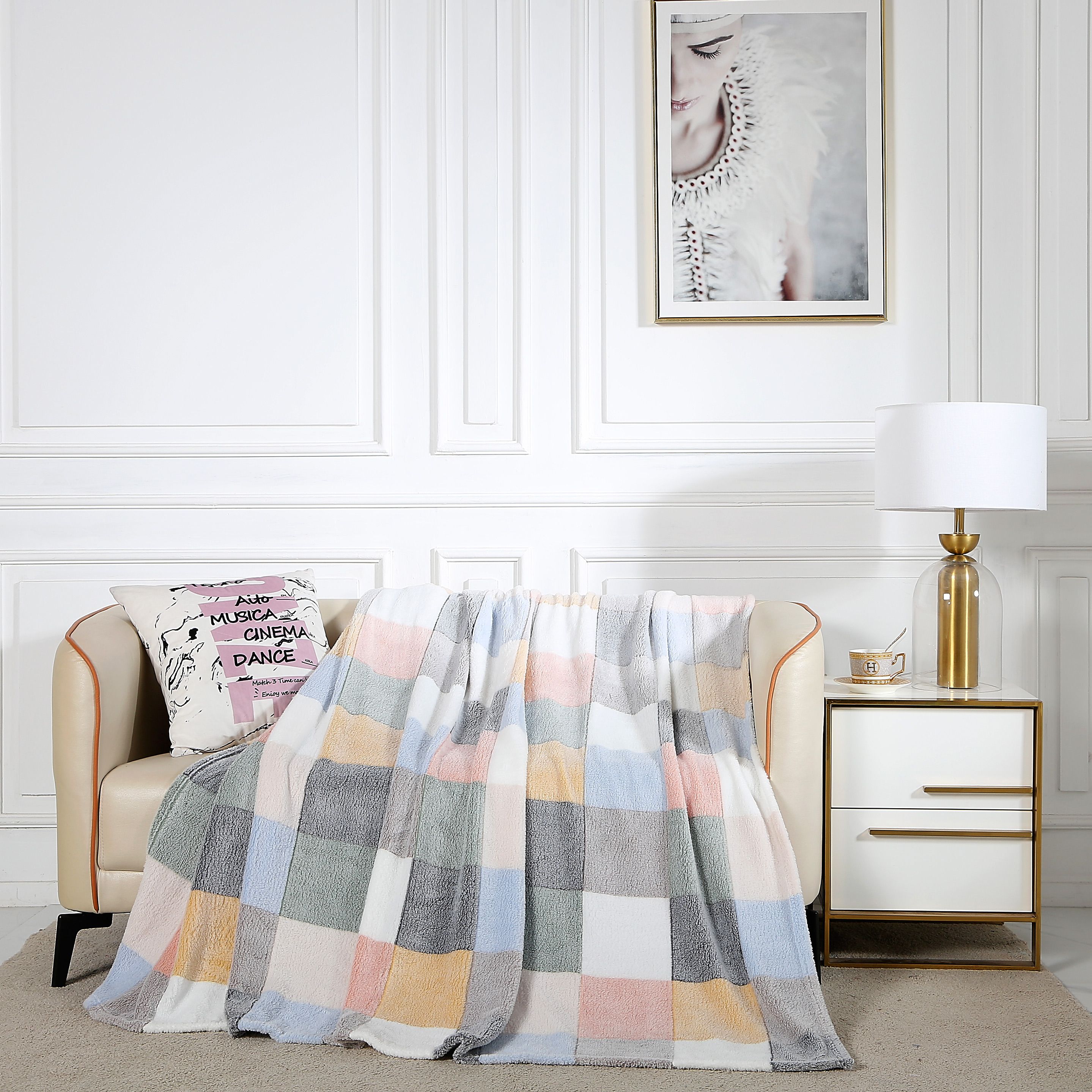 

Плед полуторный 180х200 на кровать Cleo Home Bamboo Collection в атласной ленте, Bamboo Collection LA