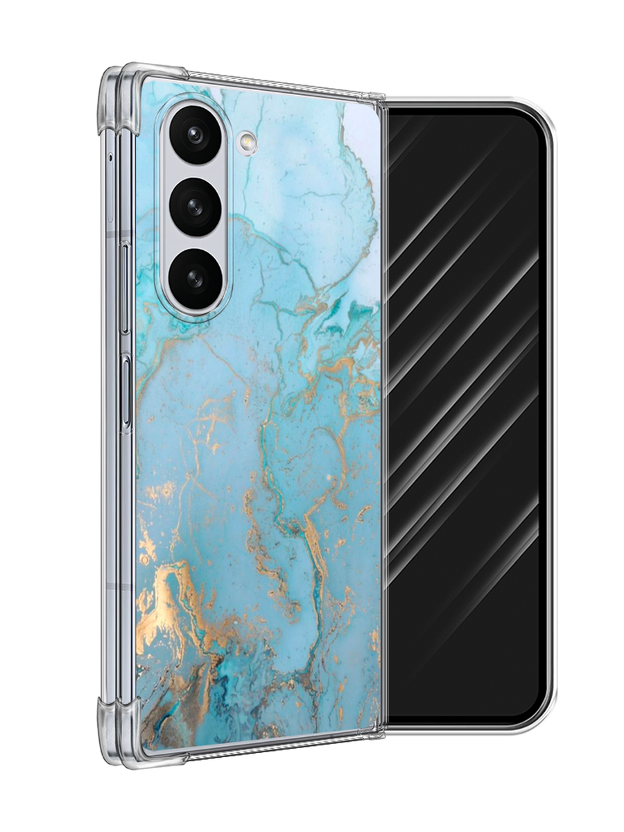 

Чехол Awog на Samsung Galaxy Z Fold 6 "Голубой мрамор рисунок", 2109850-1
