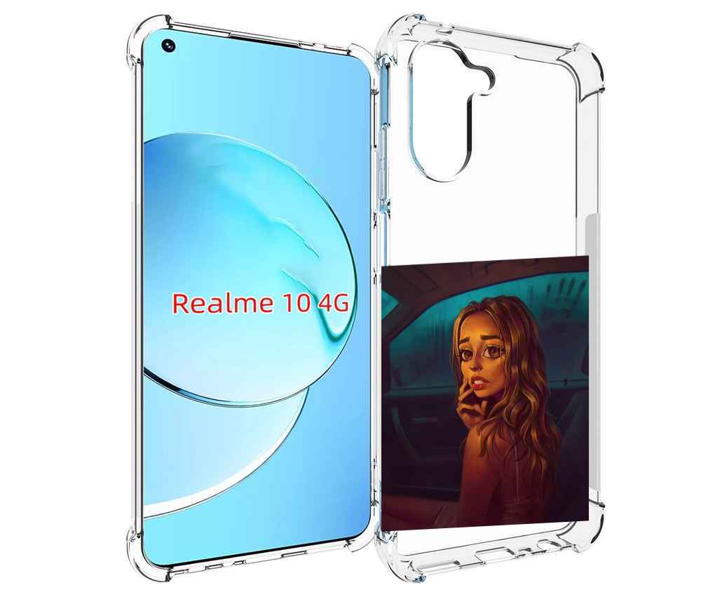 

Чехол MyPads пуп-невесты женский для Realme 10, Прозрачный, Tocco
