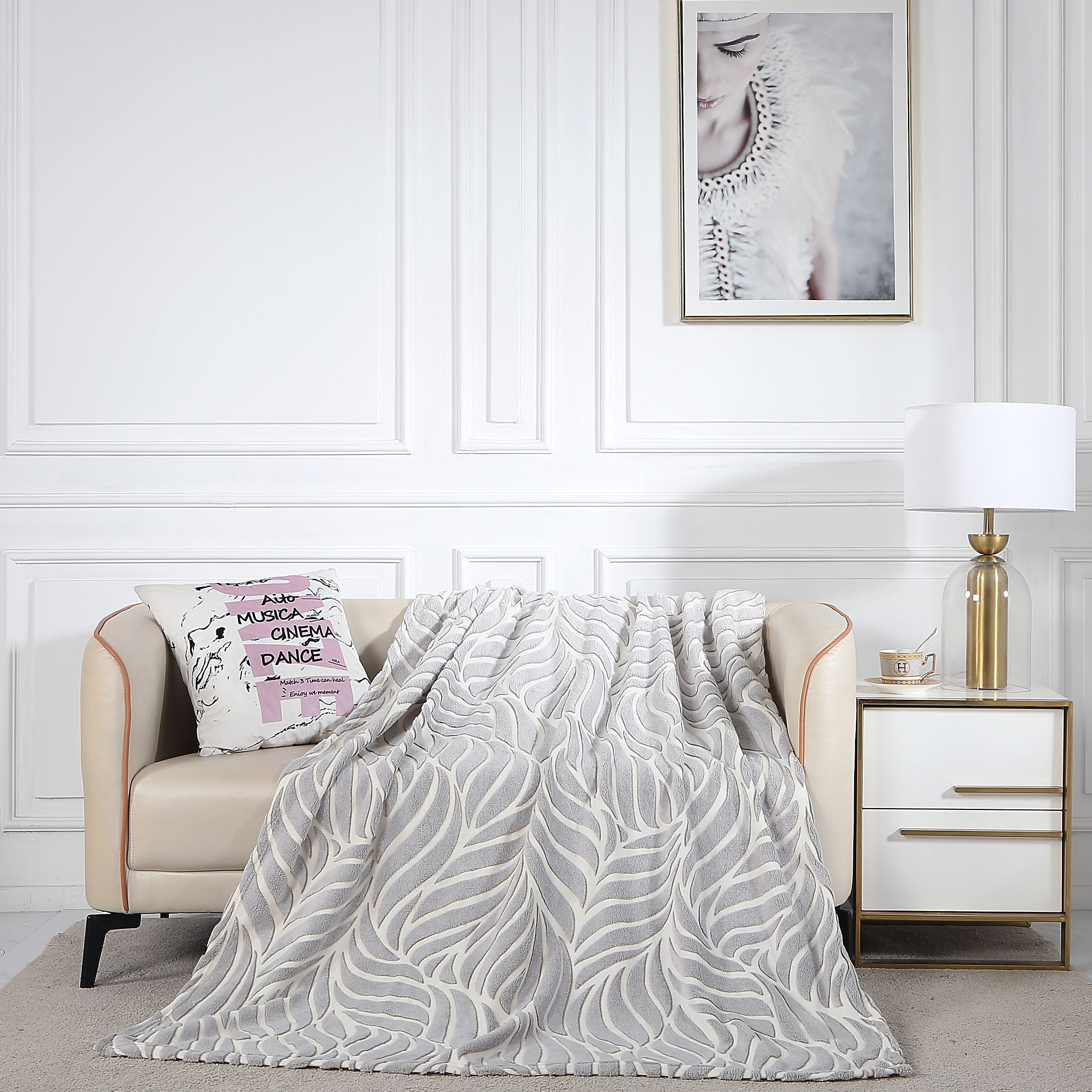 

Плед евро 220х200 на кровать Cleo Home Bamboo Collection в атласной ленте, Bamboo Collection LA