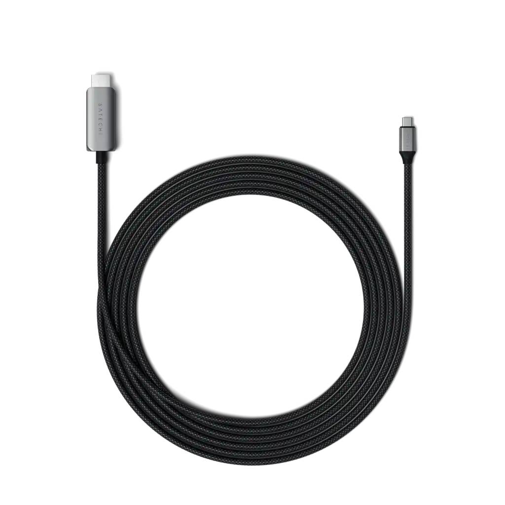 

Кабель Satechi USB Type-C-HDMI вилка-вилка 2м ST-YH8KCM, Серый, USB-C To HDMI 2.1 8K Cable