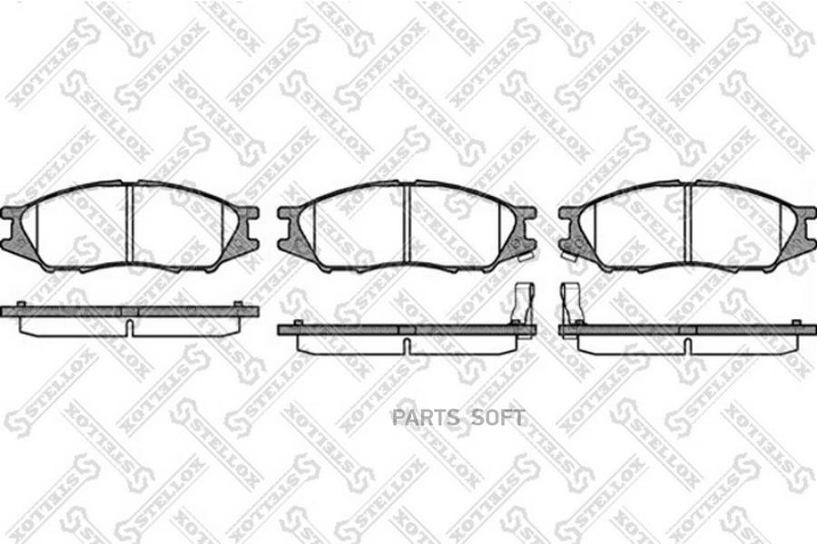 

Колодки дисковые п Nissan Sunny B15 98Almera Classic 06 STELLOX 001 080-SX