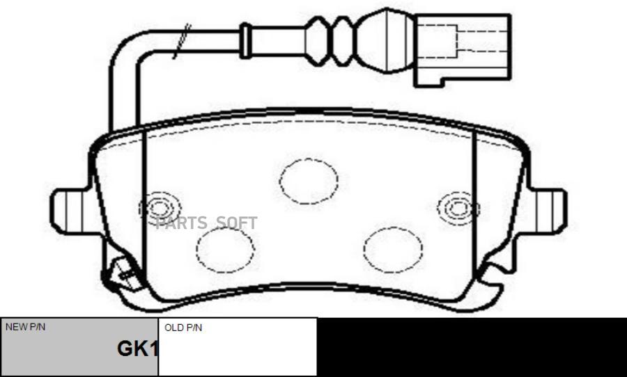 

Колодки задние (с датчиком) VW T5 03-> CTR CKVW-32